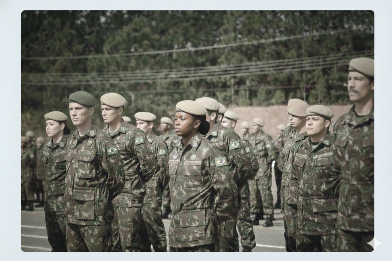 Militares das Forças Armadas em Formação